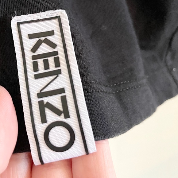Kenzo Paris Men’s Tee Black Cotton blend Minimalist Elevated Basic Luxury Sz L - Picture 3 of 10